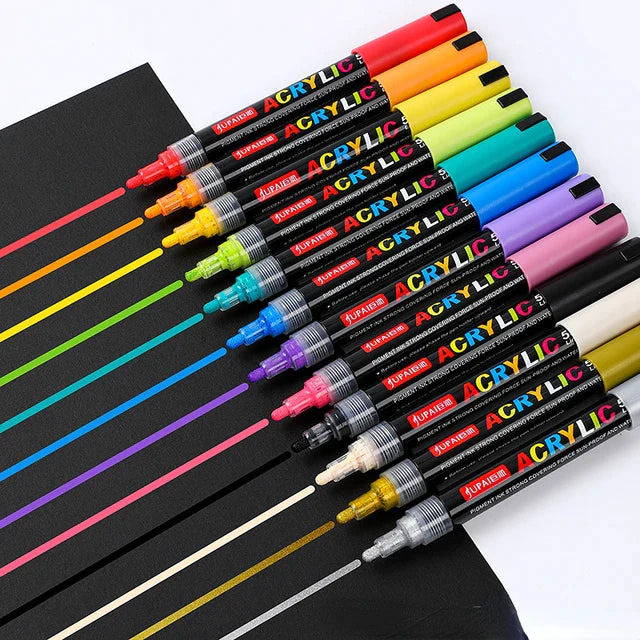 Jubai Acrylic Marker Line 4mm 60 color || اقلام اكريلك ماركر 4مم 60 لون