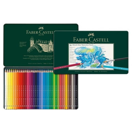 faber castell albrecht durer watercolour pencils 36 || الوان فيبر كاستل خشبيه مائية 36 لون