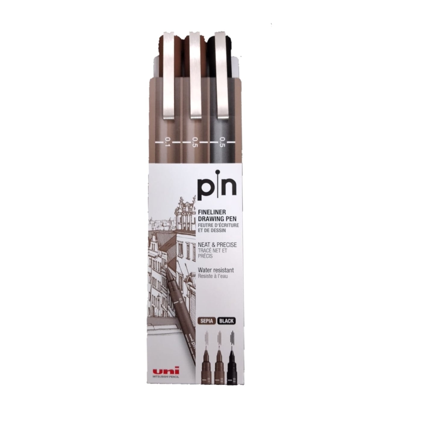 UNI Pen Fine liner set of 3 Pens || اقلام ضعيفه يونيبول 3 قلم