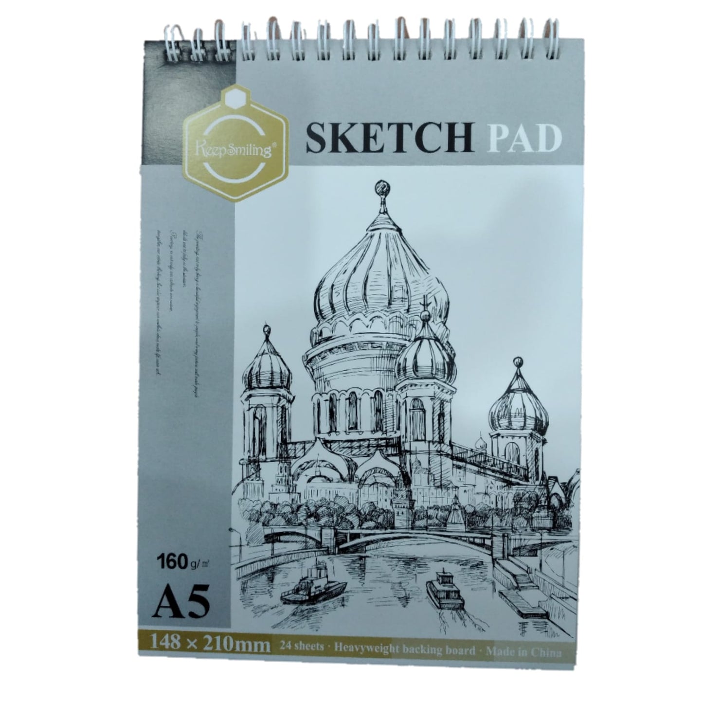 keep smiling sketch pad a5 size