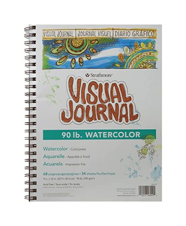 Strathmore Visual Journal Water Color A5 size || دفتر رسم مائي ستراثمور حجم صغير