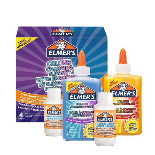 Elmer's Colour Change Slime Set || مجموعة صناعة السلايم متغير اللون ماركة المرز