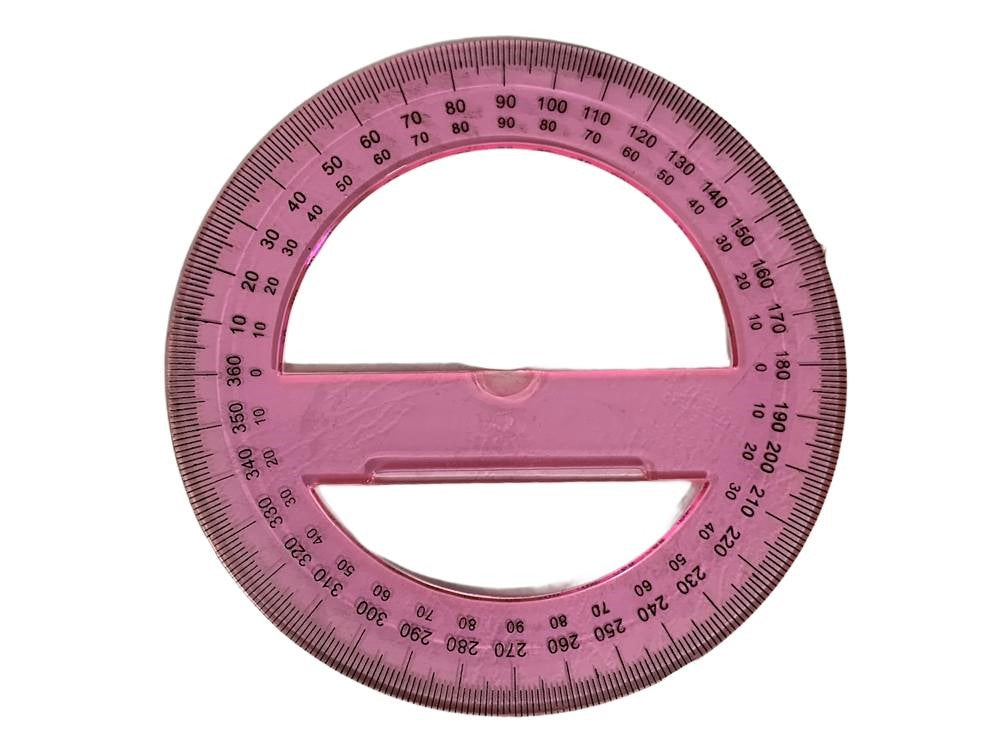 Protractor Colored || منقله الوان