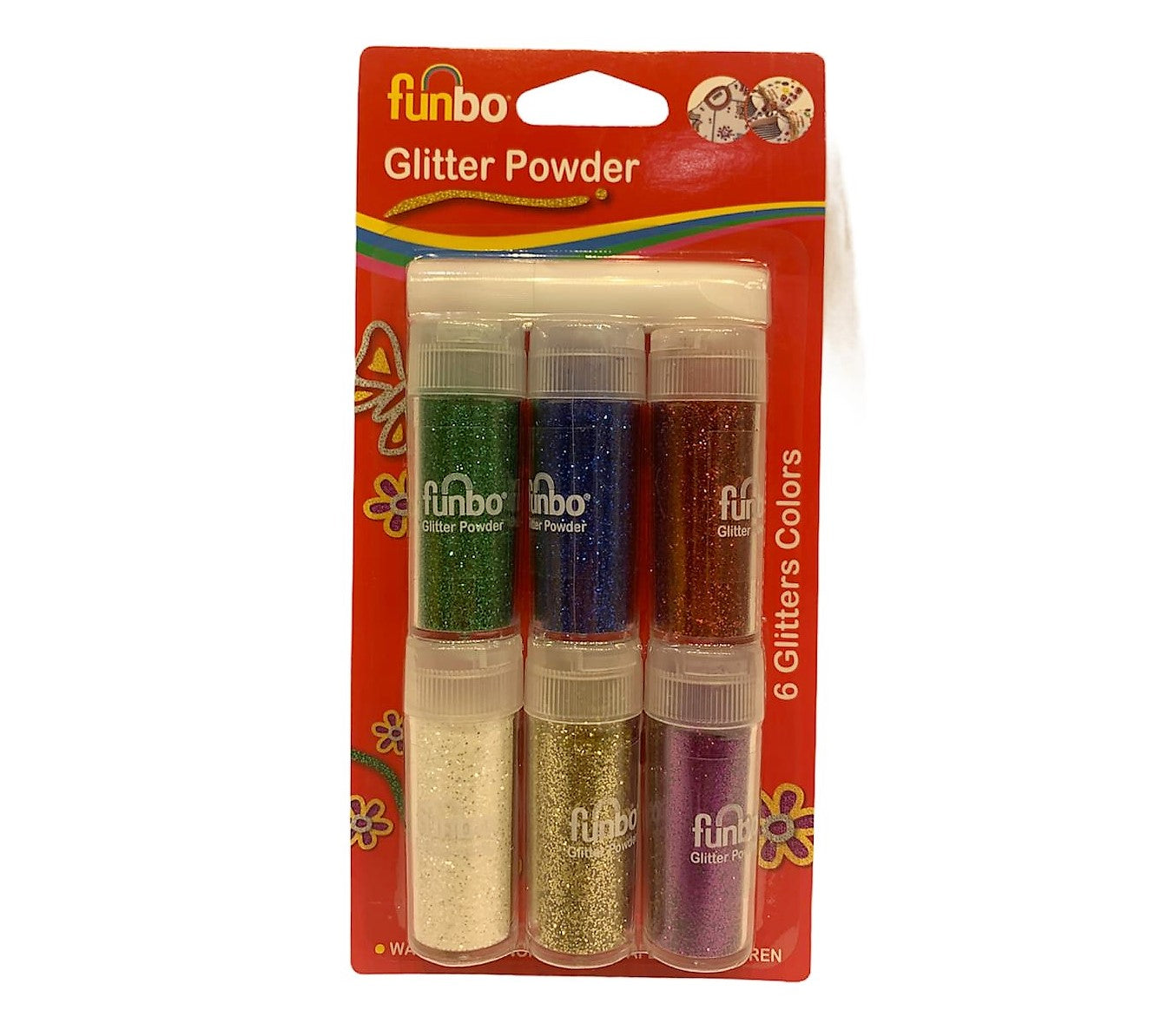 Funbo Glitter Powder 6 Colors