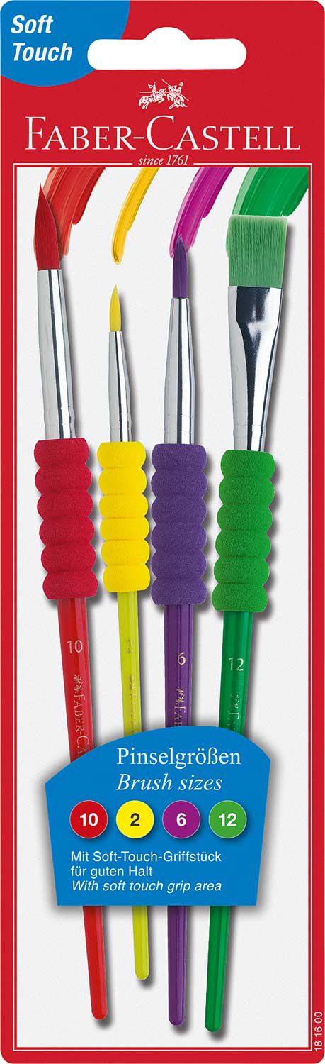 Faber-Castell Soft Grip Paint Brush Set