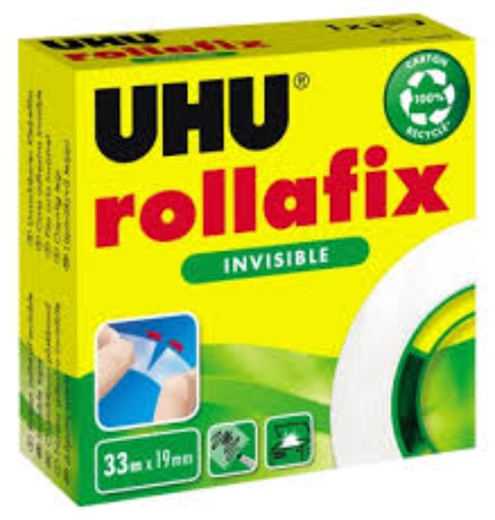 UHU Rollafix INVISIBLE Tape || تيب يوهو شفاف سهل القطع