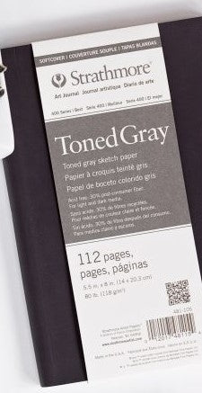 Strathmore Toned Gray 112 Pages 118 gm 14*20.3 cm || دفتر ستراثمور تون رمادي 118 جم