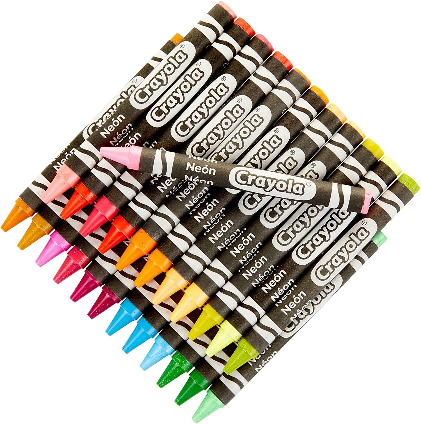 Crayola Neon 24 Color Crayon || الوان شمعية كرايولا نيون ٢٤ لون