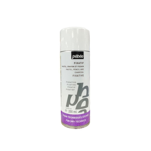 Pebeo Spray Fixative Pastel Pencil Charcoal 200 ml || مثبت سبراي بيبيو باستيل رصاص فحم ٢٠٠ مل⁩