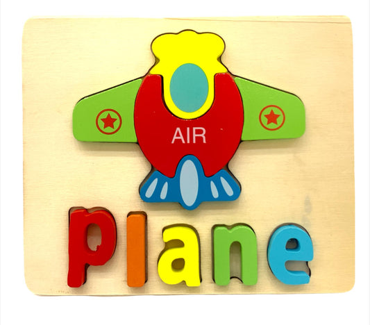 Plane Puzzle || بازل تعليمي انجليزي شكل طائرة