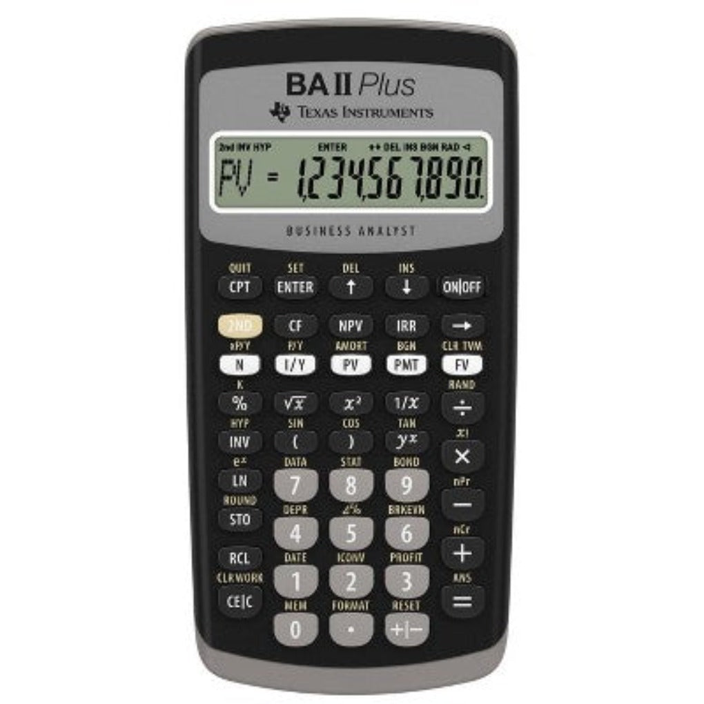 Texas Instruments BA II Plus financial calculator