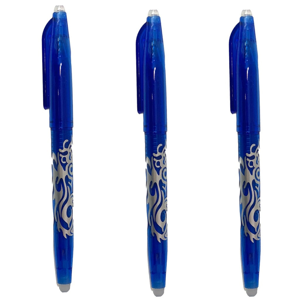 A&T Erasable Pen 3 Pack Blue || مجموعة قلم حبر ماسح ٣ ازرق