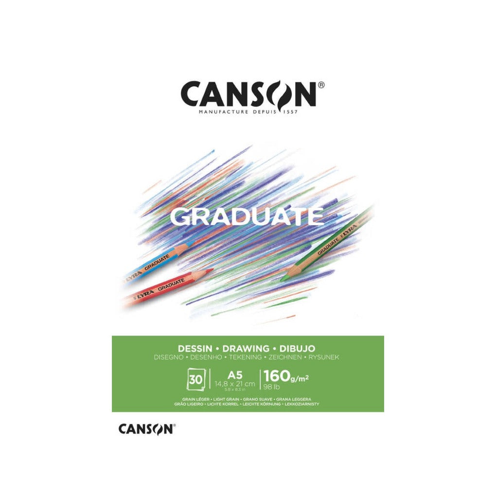 Canson GRADUATE Drawing A5  || A5 دفتر رسم كانسون جراديوت دراونج