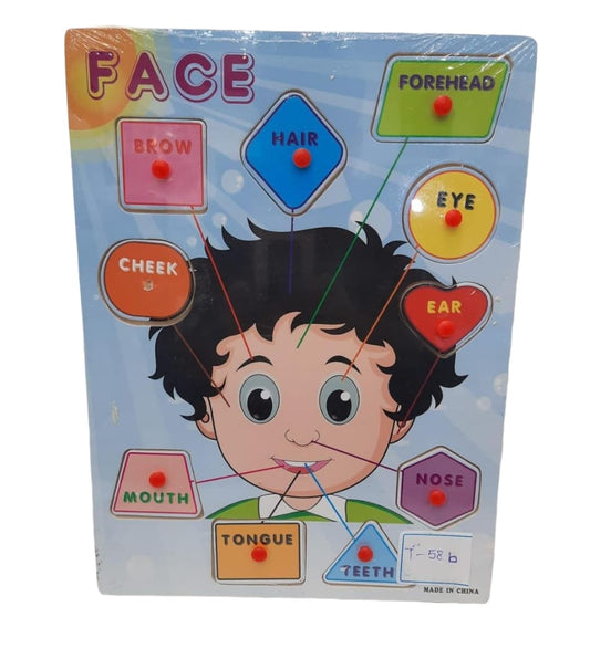 Puzzles Face Parts 10 Pcs || بازل اجزاء الوجه ١٠ قطعه