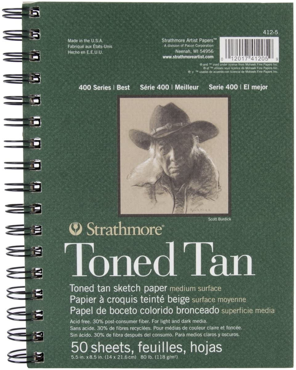 Strathmore Toned Tan A5 || دفتر رسم تون تان حجم صغير