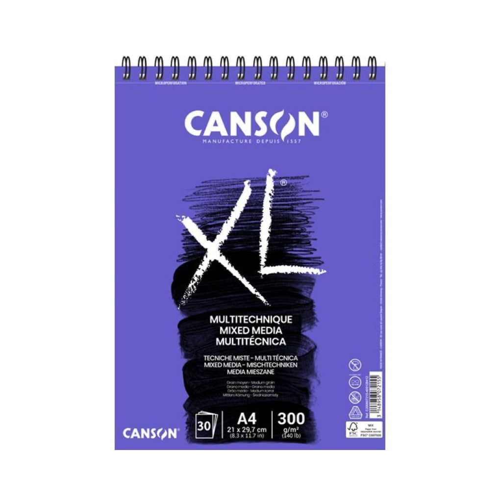 Canson XLFluid Mix Media Sketch Pad  || دفتر رسم كانسون  XL