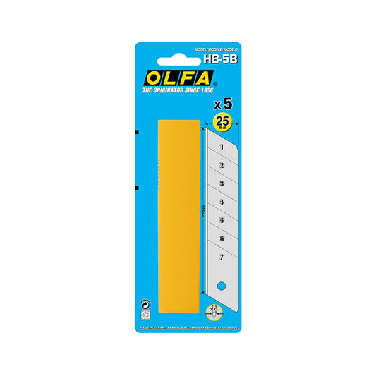 Olfa HB-5B Pack of 5 Cutters || علبة شفرات اولفا ٢٥ مل عدد ٥ حبة 