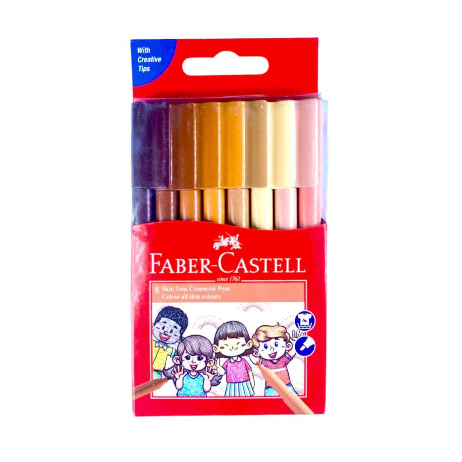 Faber Castell Pastel Skin Tone Colored Markers || الوان فيبر كاستل كونيكت موصوله باستيل