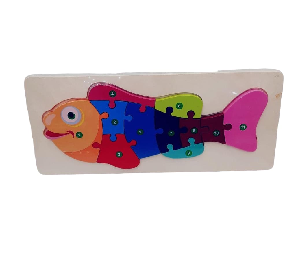 Puzzles Fish 11 Pcs || بازل سمكة ١١ قطعة