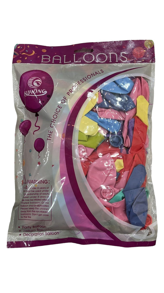 Balloon Bag Pastel Colors 100 || كيس بالونات ١٠٠ حبة الوان باستيل⁩