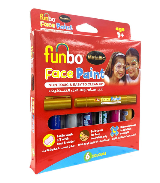 Funbo Metallic Face Paint || الوان وجه ميتاليك فنبو