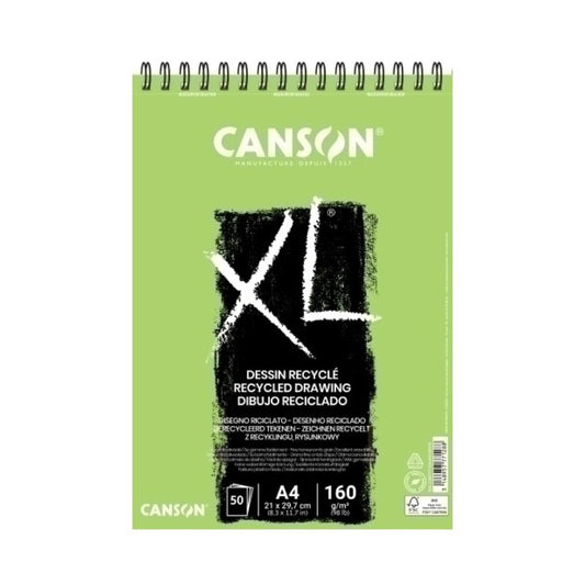 Canson XL RECYCLE Sketch Pad A4 || A4 دفتر رسم كانسون خشن XL