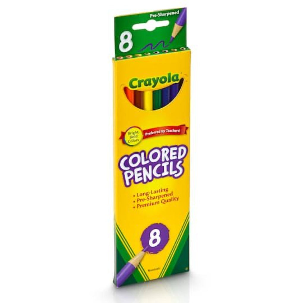 Crayola Colored Pencils 8 Colors || الوان خشبية كرايولا ٨ لون