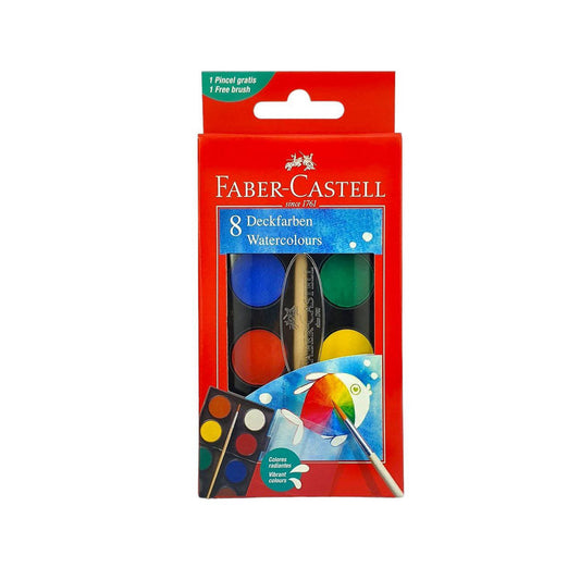 Faber Castell Water Color 8 Colors || الوان مائيه فيبر كاستل⁩ ٨ لون