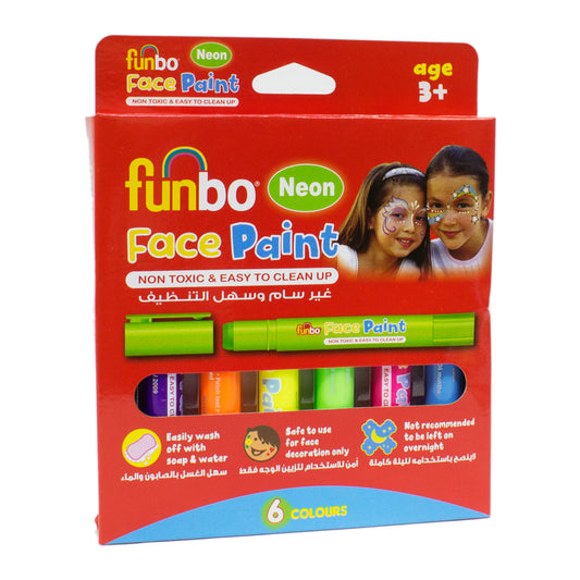 Funbo Neon Face Paint || الوان وجه فنبو فسفورية