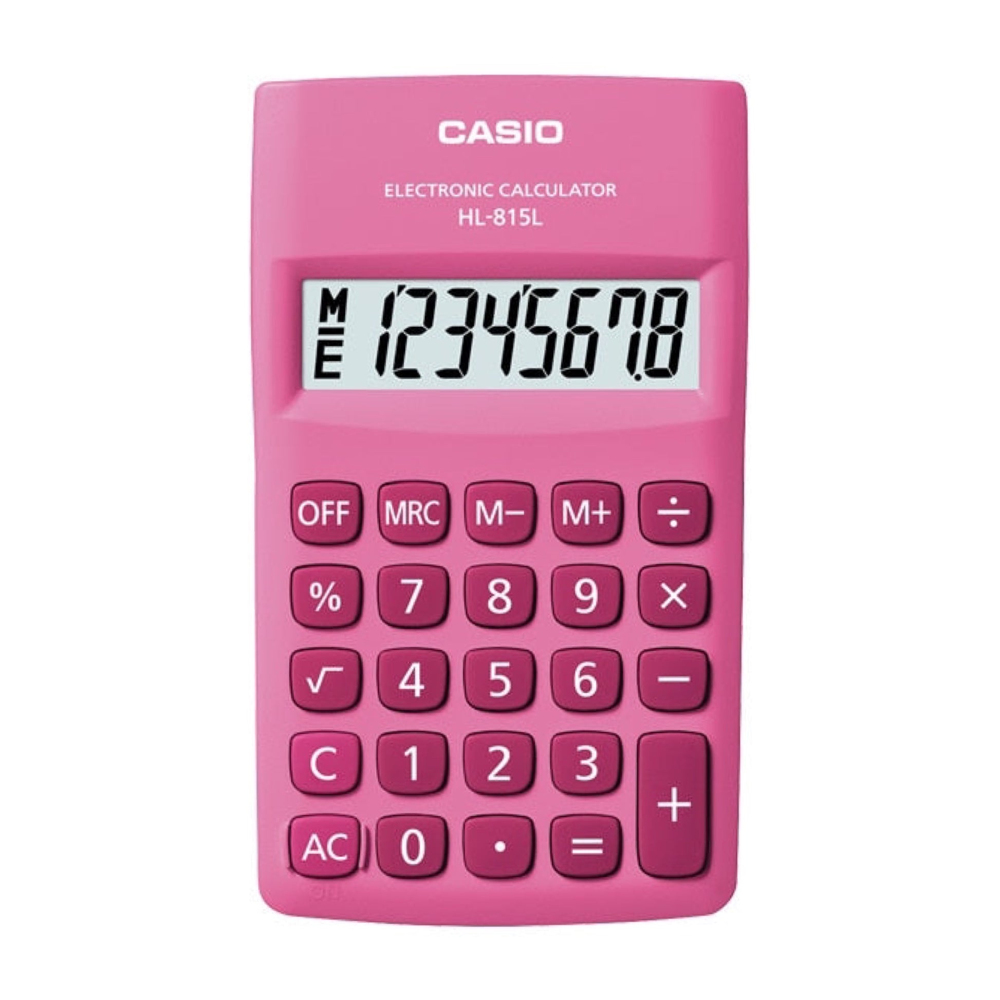 Casio 8 Digit Pink Calculator || اله حاسبة كاسيو وردية