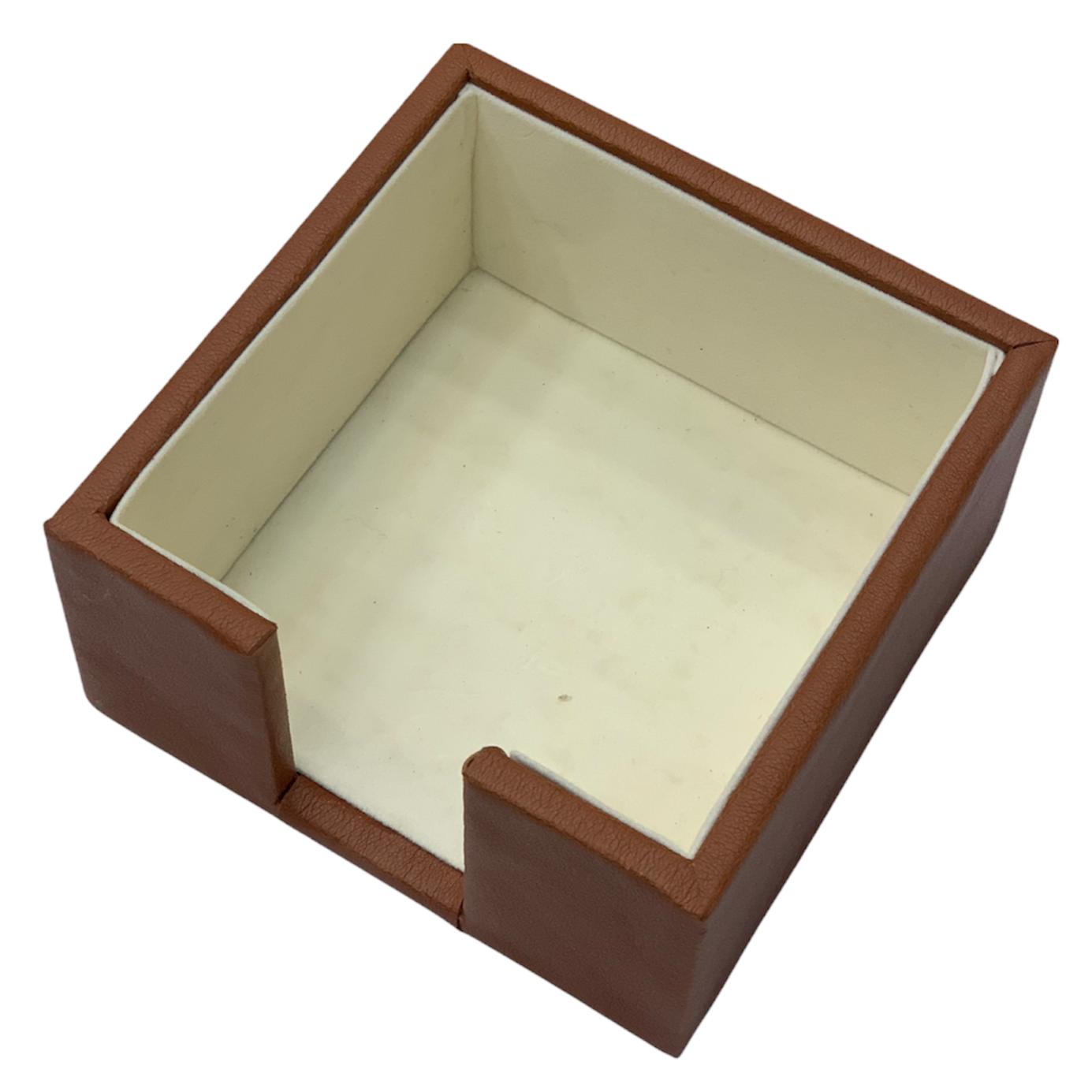 A&T Leather Desk Set || طقم مكتب جلد فاخر ٧ قطع لون بني