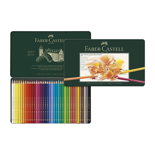 Faber Castell Polychromos Colour Pencils 36 Colors || الوان خشبيه فيبر كاستل بوليكروموس 36 لون