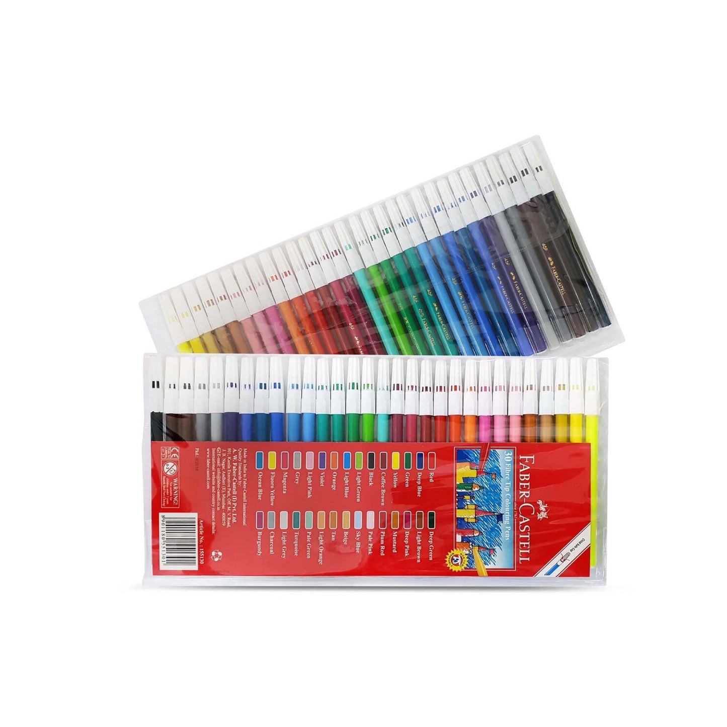 Faber Castell 30 colored markers || الوان شينيه فيبر كاستل 30 لون