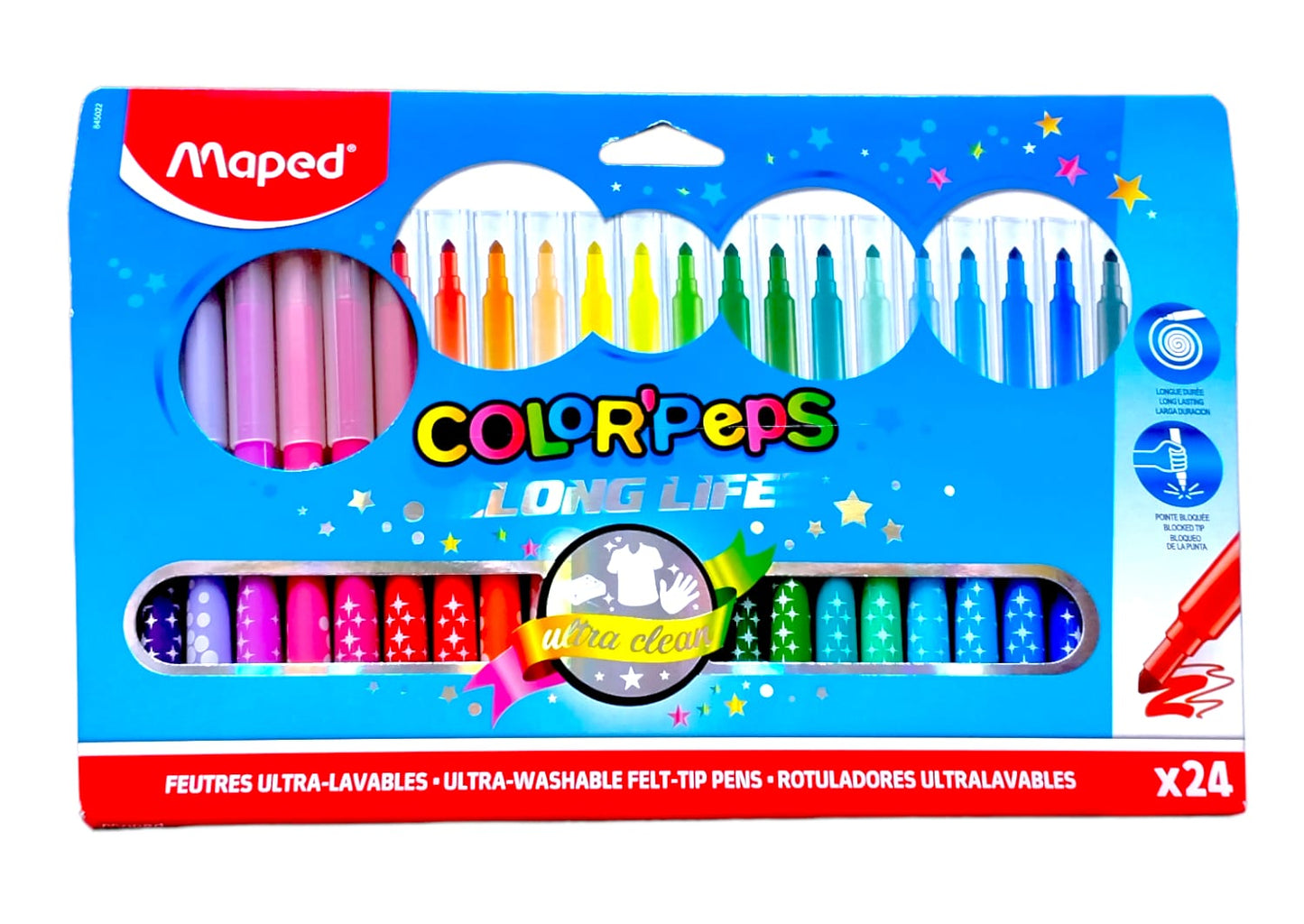 Maped Color Peps Long Life 24 Colors || الوان شينية مابد ٢٤ لون