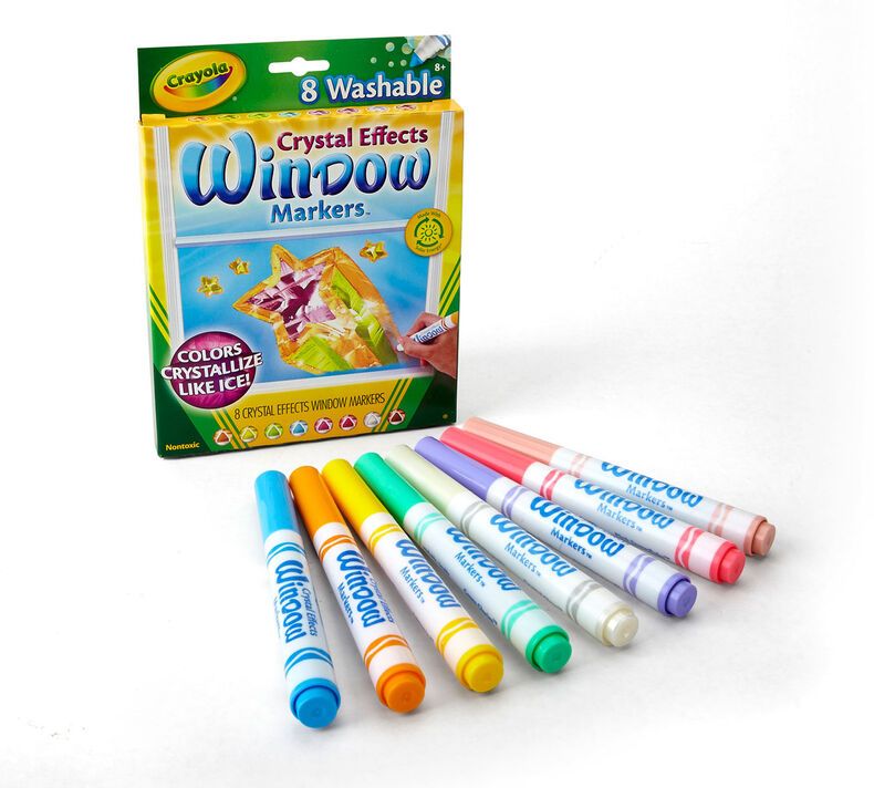 Crayola Window Markers 8 Colors || الوان كرايولا ويندو ماركرز ٨ لون