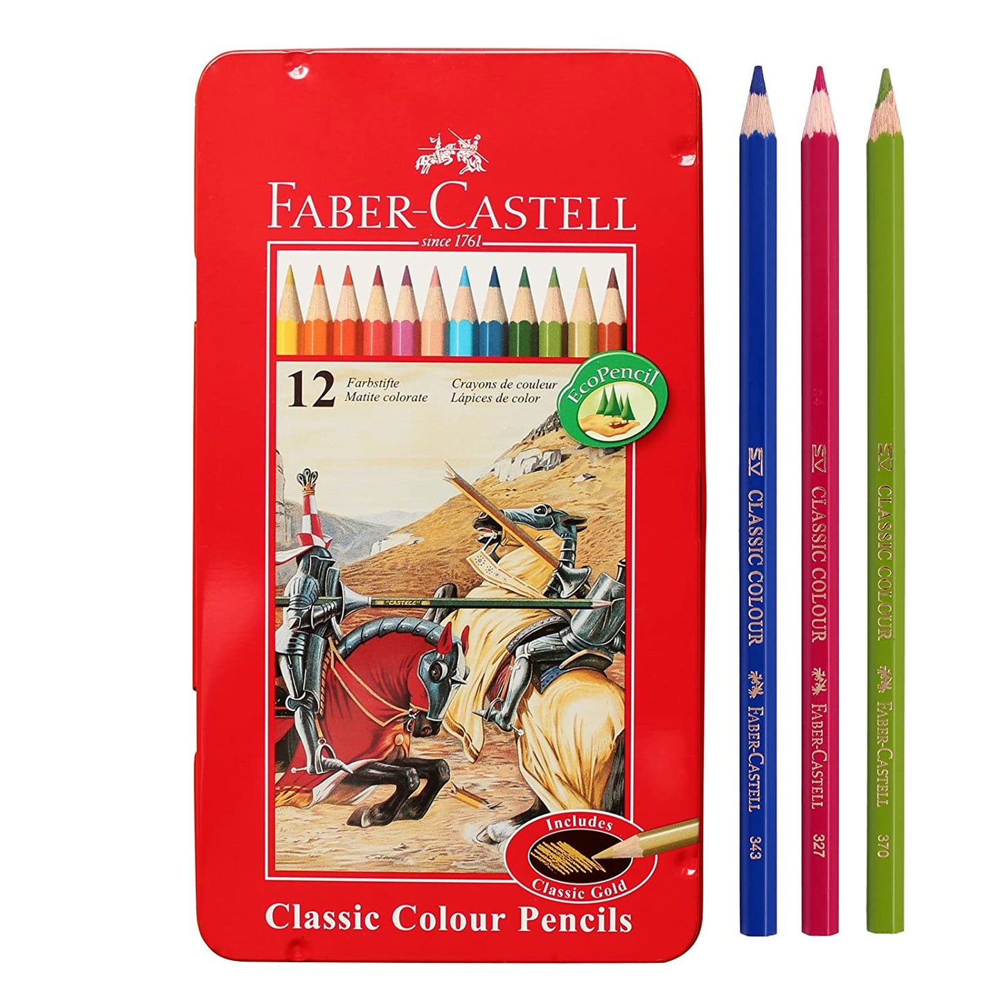 Faber Castell Colored Pencils 12 Colors || الوان خشبية فيبر كاستل ١٢ لون
