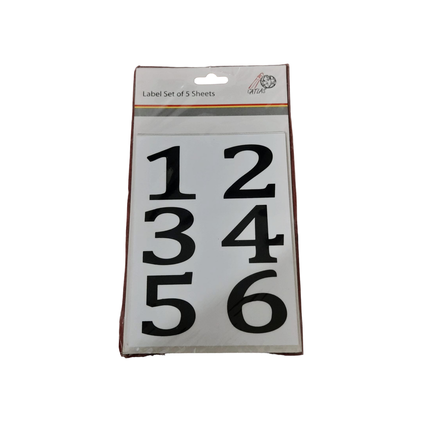 English Large Numbers Stickers White || ستيكرز ارقام انجليزية كبيرة ابيض⁩⁩