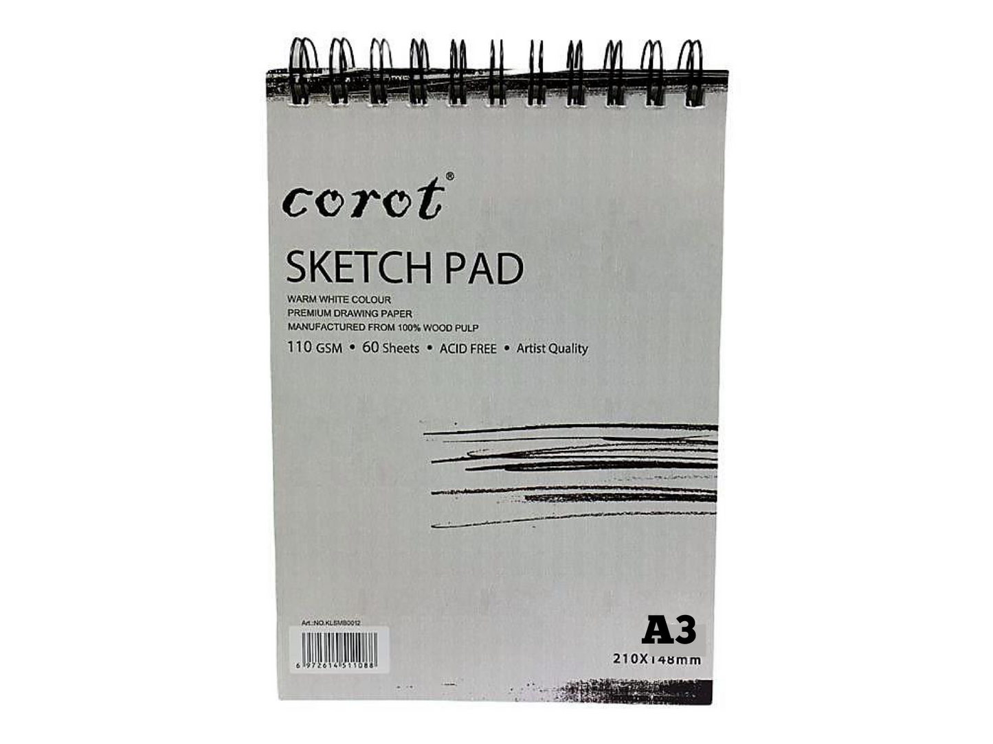 Corot Artists Sketch Book - Acid Free 110 GSM || دفتر سكيتش كوروت 110 جم