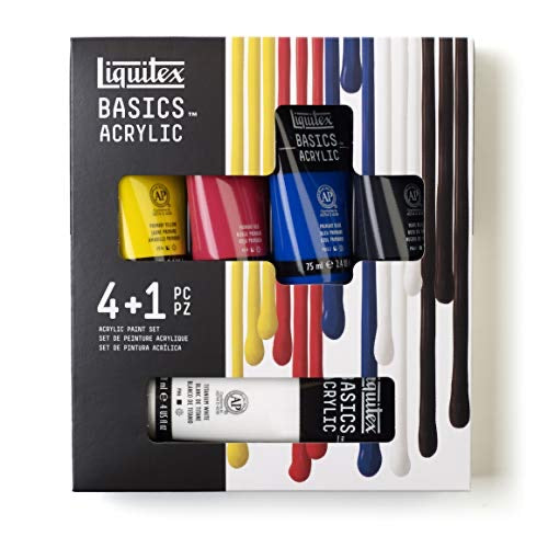 liquitex basics acrylic set of 5 colors