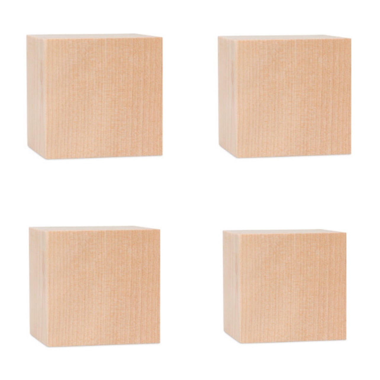 Wooden Cubes Large Size Set of 4 || مكعبات خشب حجم كبير شد 4
