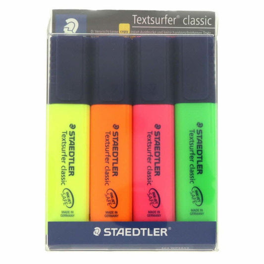 Staedtler Highlighter 4 Colors || اقلام فسفوري ستدلر ٤ لون
