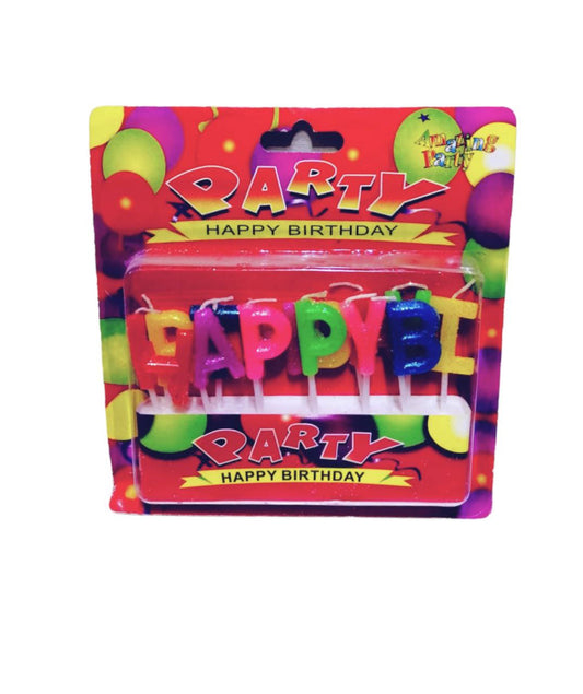 Party Candles Happy Birthday || مجموعة شموع اعياد ميلاد هابي بيرثداي