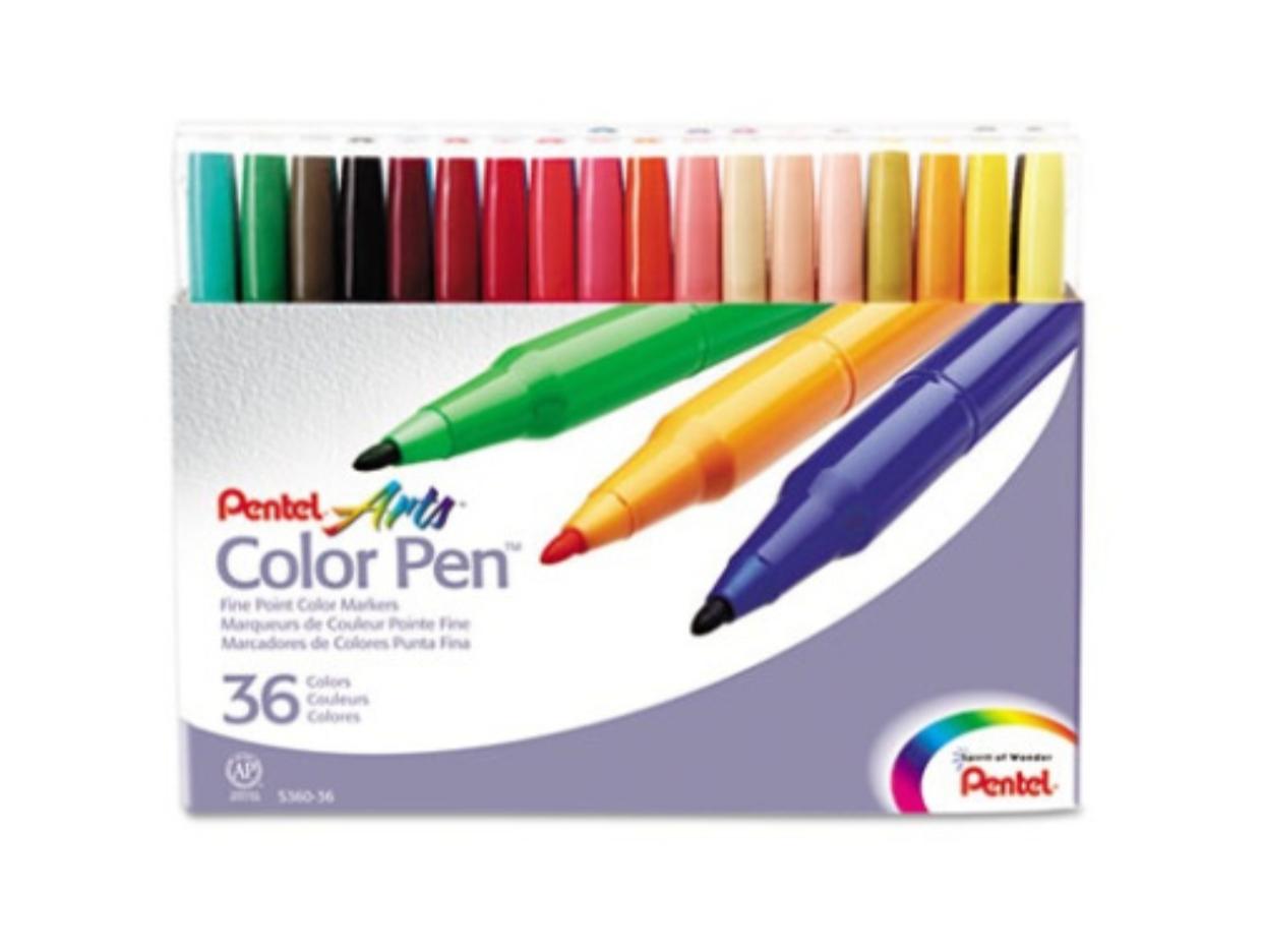 Pentel Colored Marker || الوان شينية ٣٦ لون بنتل