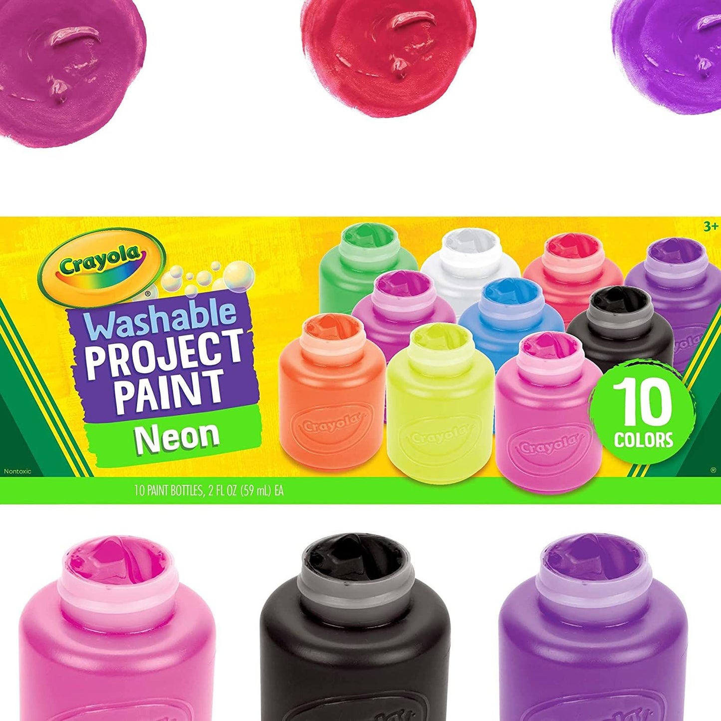 Crayola Washable Project Paint 10 Color || الوان كرايولا 10 لون قابله للغسل