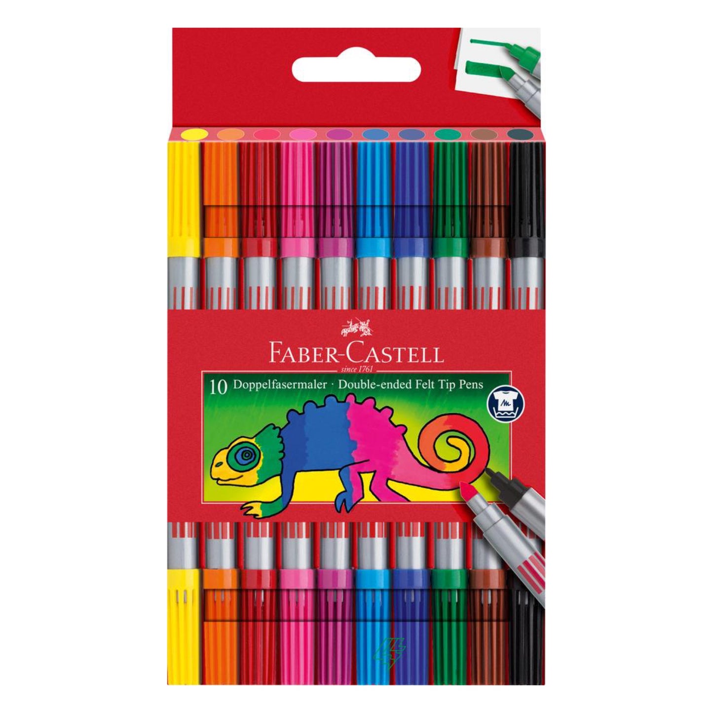 Faber Castell 10 Double Ended Felt Tip Pens || الوان شينية فيبر كاستل ١٠ لون براسين