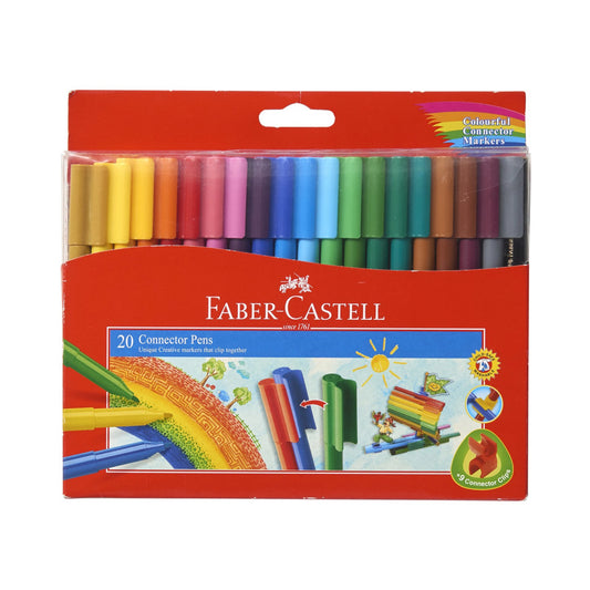 Faber Castell connector markers 20 Colors || الوان شينيه فيبر كاستل كونيكت⁩ ٢٠ لون