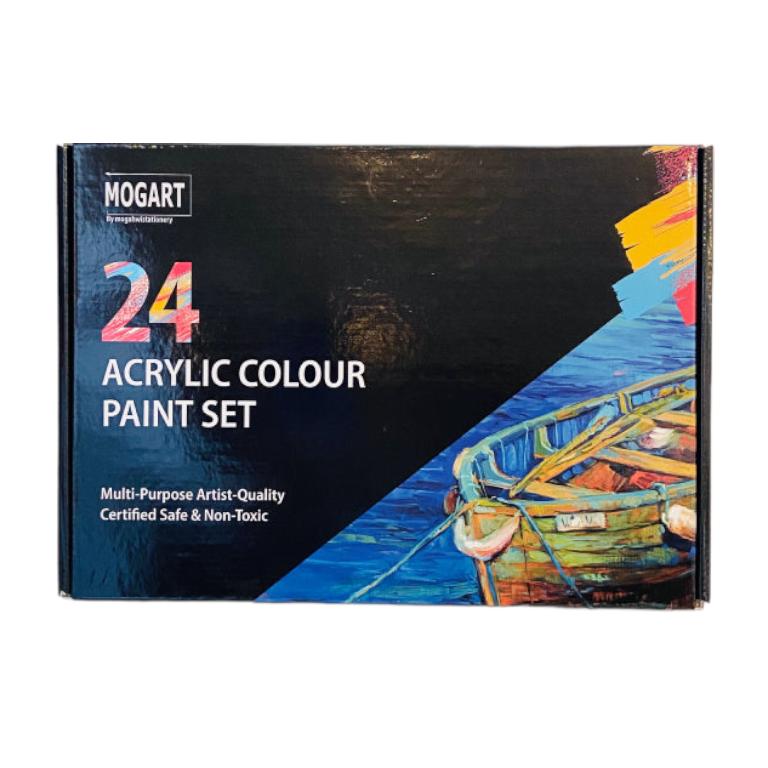 Mogart Acrylic Color Set 24 || الوان اكريليك موق ارت ٢٤ لون حجم ٢٢ مل