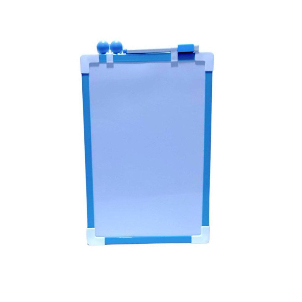 White board A4 Size Blue Frame || A4 صبورة وايت بورد اطار لون أزرق حجم⁩