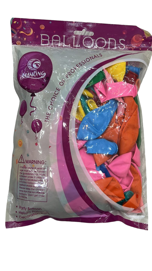‏Balloon Bag Mix Colors 100 || كيس بالونات ١٠٠ حبة الوان ميكس⁩