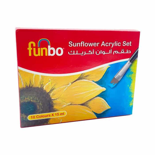 Funbo Sunflower Acrylic Set || طقم الوان اكريليك فنبو